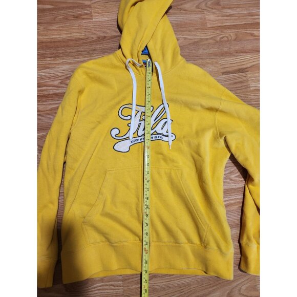 Fila F-Box By Fila Yellow Full Zip Hoodie Large Pre-Owned - Picture 6 of 9